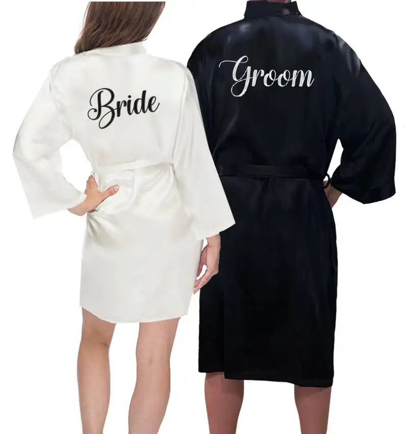 Personalized Bride & Groom Robes – Monogrammed His & Hers Set