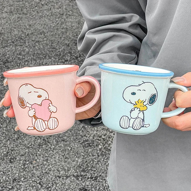 Snoopy Mugs Couple Kawaii Coffee Cup