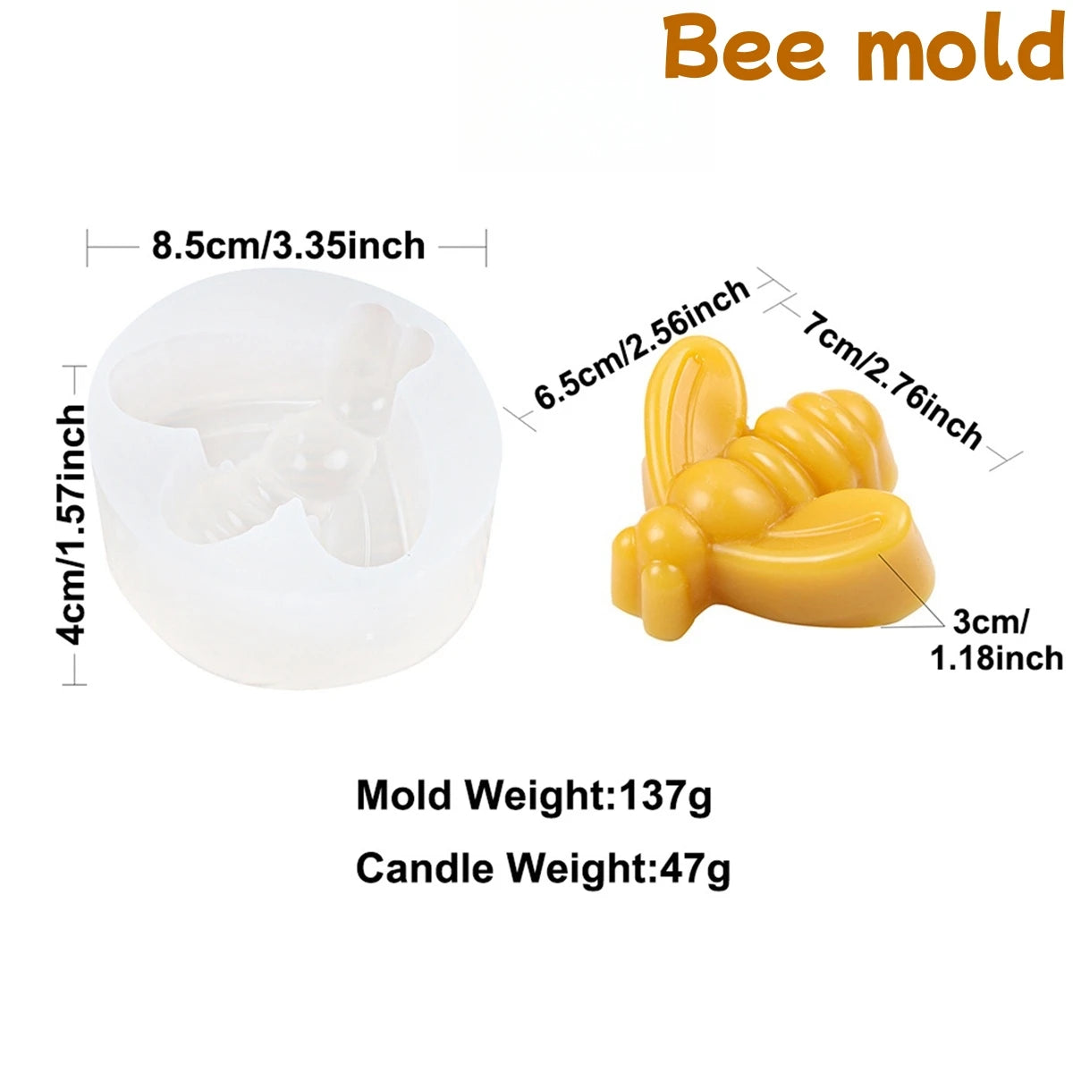 3D Bee Honeycomb Candle