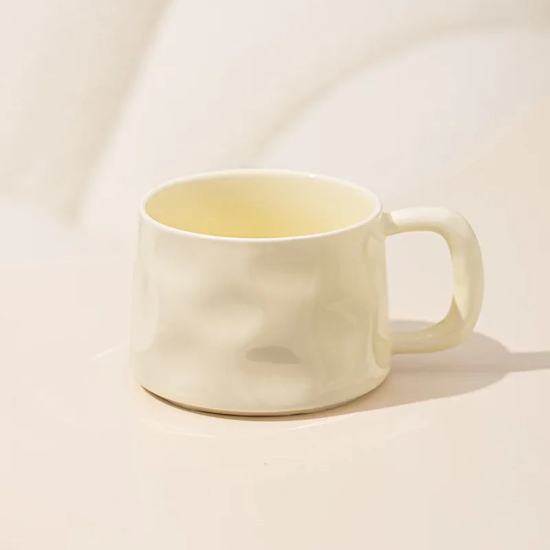 300ML Ceramic Coffee Mug with Saucer – Latte & Tea Cup