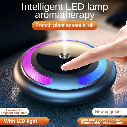 Smart Car Humidifier & Essential Oil Diffuser – LED Aromatherapy Air Freshener