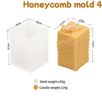 3D Bee Honeycomb Candle