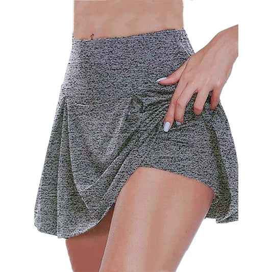 Y2K High-Waist Sports Skort – 12 Colors, All-Season Comfort