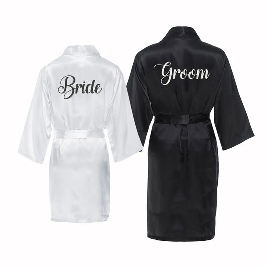 Personalized Bride & Groom Robes – Monogrammed His & Hers Set