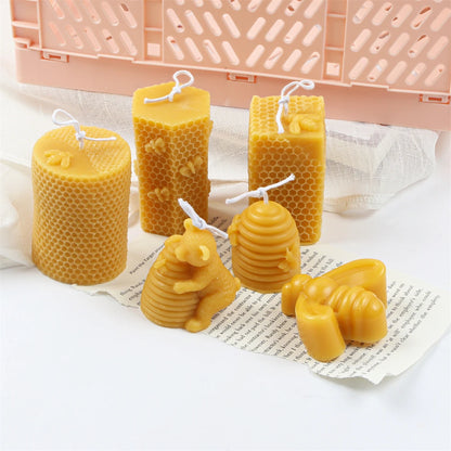 3D Bee Honeycomb Candle