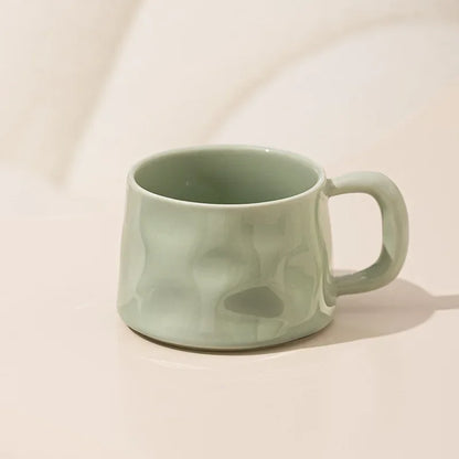 300ML Ceramic Coffee Mug with Saucer – Latte & Tea Cup
