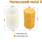 3D Bee Honeycomb Candle