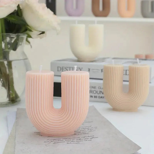 U Shape Candle Silicone Mold DIY Handmade Arch Scented Candle